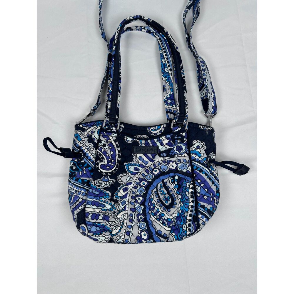 Vera Bradley Blue Paisley Shoulder Purse Removable Strap